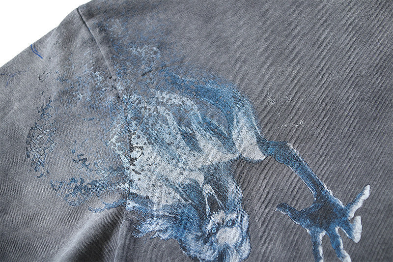 Letter Ghost Pattern T-shirt