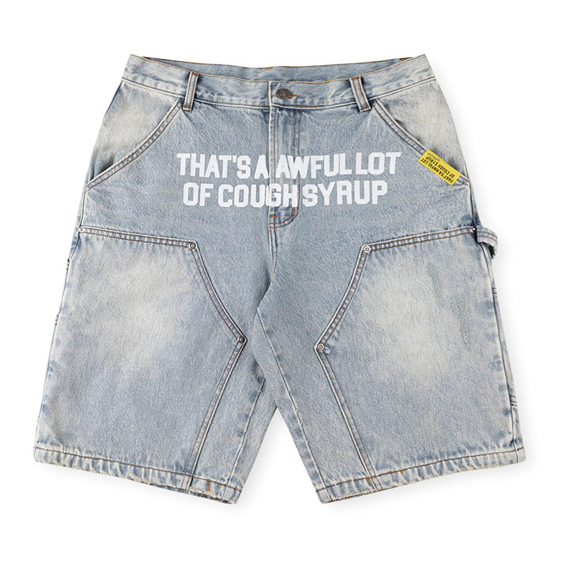 Cough Syrup Denim Shorts