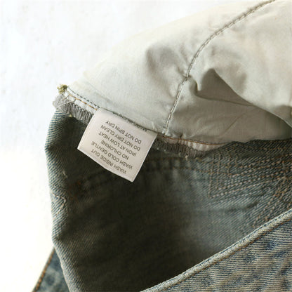 VALLEY Embroidered Letter Jeans #8261